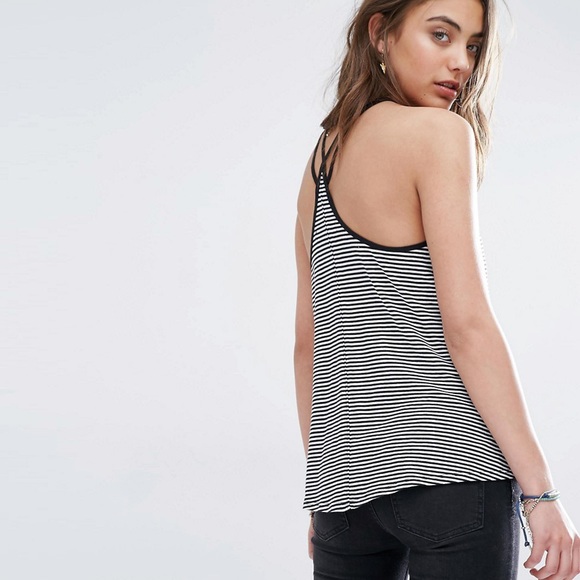 Hollister Cross Back Stripe Swing Tank Top - Picture 2 of 9